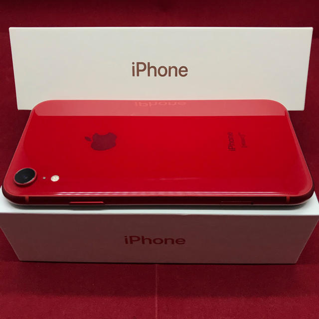 Apple(アップル)のSIMフリー iPhoneXR 64GB レッド 上美品 スマホ/家電/カメラのスマートフォン/携帯電話(スマートフォン本体)の商品写真