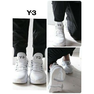 ワイスリー(Y-3)の希少 Y-3 KAIWA(CORE WHITE)オールホワイトレザー 27.5(スニーカー)