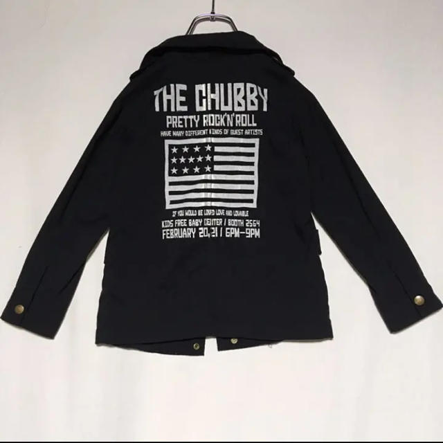 CHUBBYGANG(チャビーギャング)のチャビーギャング ジャケット 上着 長袖 120 バックプリント 秋 ロック キッズ/ベビー/マタニティのキッズ服男の子用(90cm~)(ジャケット/上着)の商品写真