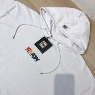 ヴィジョン ストリート ウェア(VISION STREET WEAR)のL 新品　VISION ヴィジョン　Tパーカー　パーカーTシャツ　フード付き(パーカー)