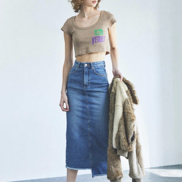 juemi denim skirt