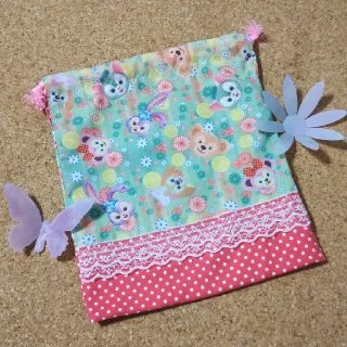 給食袋☆ダッフィーフレンズ☆ハンドメイド(外出用品)