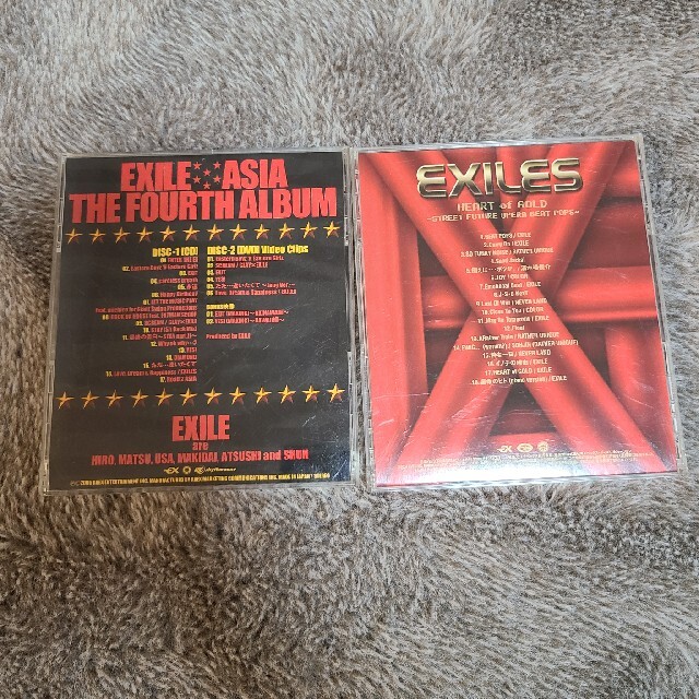 EXILE(エグザイル)のEXILE ASIA  & HEART of GOLD エンタメ/ホビーのCD(ポップス/ロック(邦楽))の商品写真