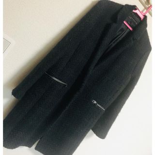 ザラ(ZARA)のZARA ツイード ロングコート(ロングコート)