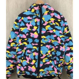 アベイシングエイプ(A BATHING APE)のAPE マルチカモ リバーシブルダウン L(ダウンジャケット)