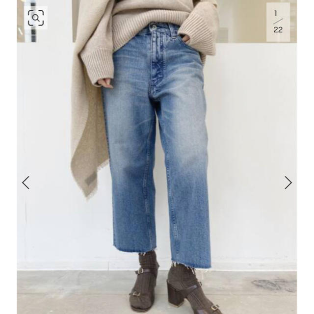 L'Appartement DEUXIEME CLASSE(アパルトモンドゥーズィエムクラス)の新品☆アパルトモン マディソンブルー wide cropped denim レディースのパンツ(デニム/ジーンズ)の商品写真