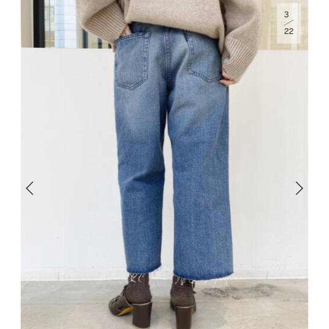 L'Appartement DEUXIEME CLASSE(アパルトモンドゥーズィエムクラス)の新品☆アパルトモン マディソンブルー wide cropped denim レディースのパンツ(デニム/ジーンズ)の商品写真