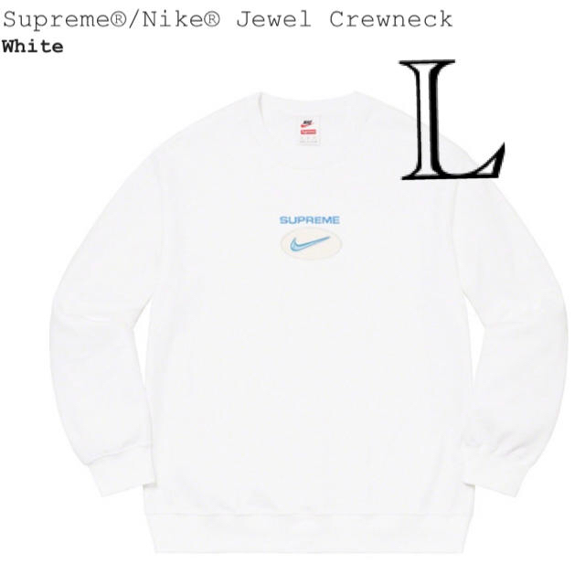 supreme nike jewel crewneck Lトップス