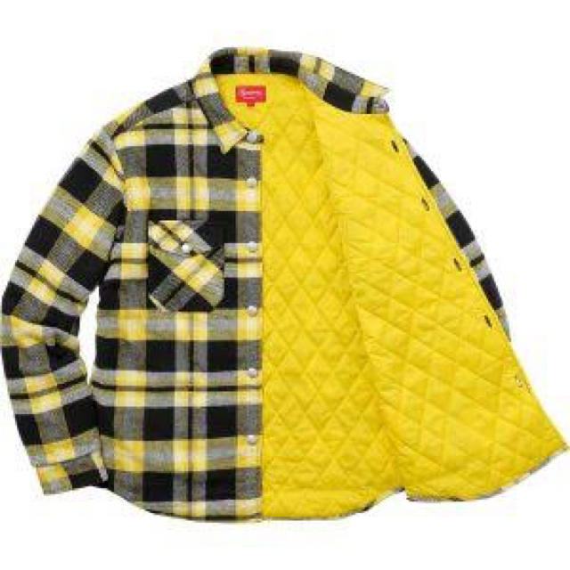 Supreme - supreme quilted arc logo flannel shirtの通販 by きいろ's shop｜シュプリームならラクマ 大特価新作