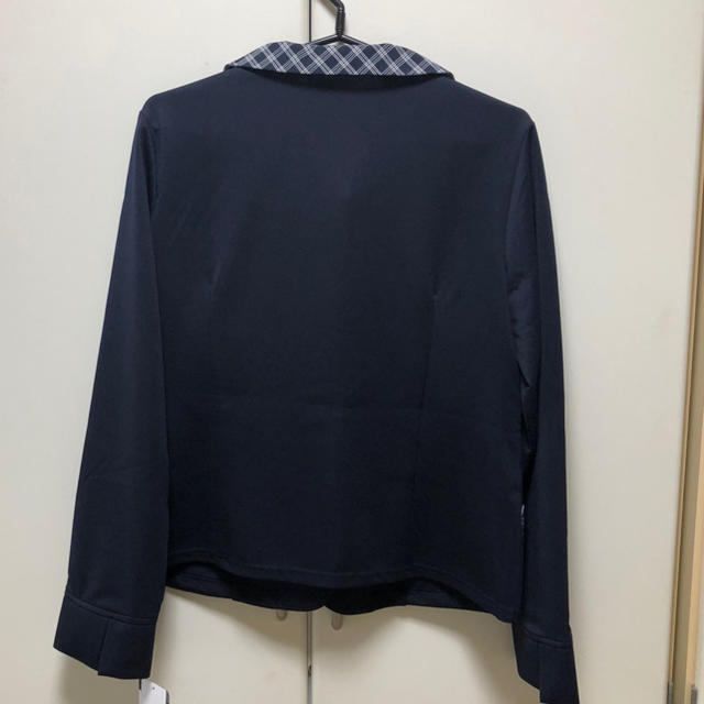 ニッセン(ニッセン)の事務服　オーバーブラウス　L 紺 レディースのトップス(シャツ/ブラウス(長袖/七分))の商品写真