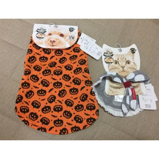 わんちゃん猫ちゃん！ハロウィンマント&バンダナ セット(ペット服/アクセサリー)