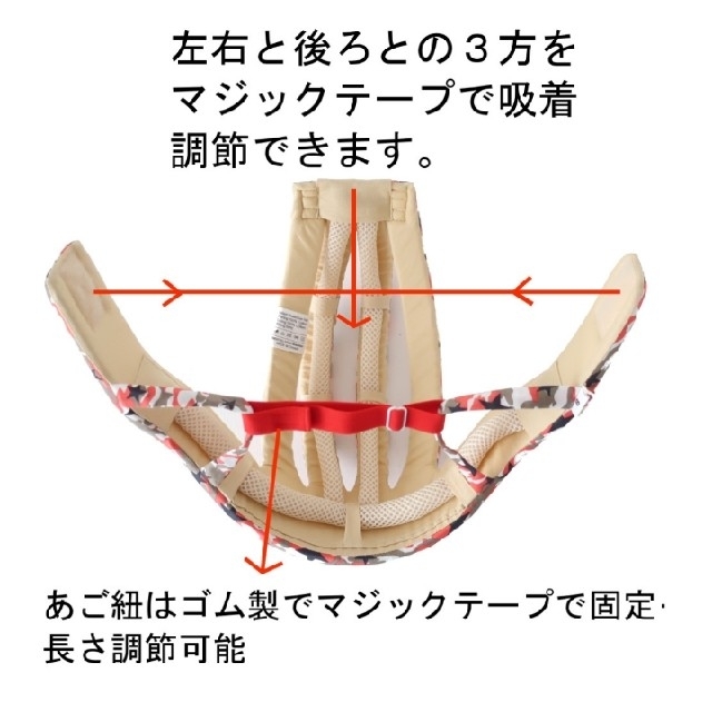 ★転倒防止に★室内用　赤ちゃん　ヘルメット キッズ/ベビー/マタニティのこども用ファッション小物(帽子)の商品写真