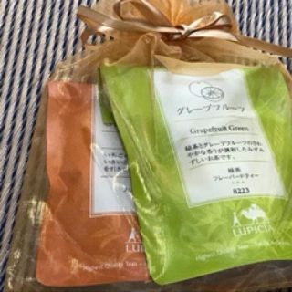 ルシピア　ティーバッグ　　グレープフルーツ緑茶 & いちご(茶)