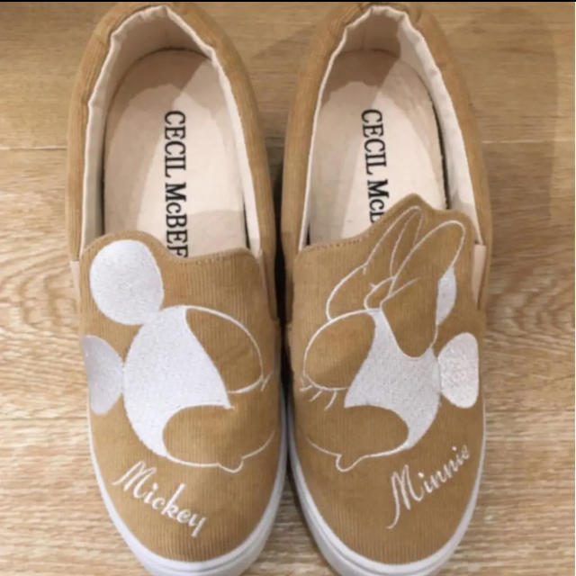 CECIL McBEEミッキー&ミニー インヒールスニーカー スリッポン 2