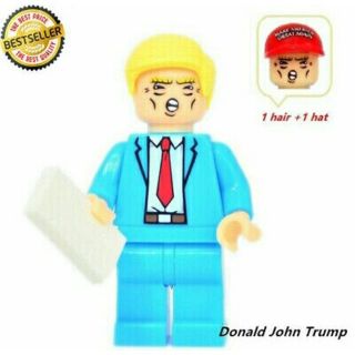 レゴ互換　ミニフィギュア　ミニフィグ　トランプ大統領(キャラクターグッズ)