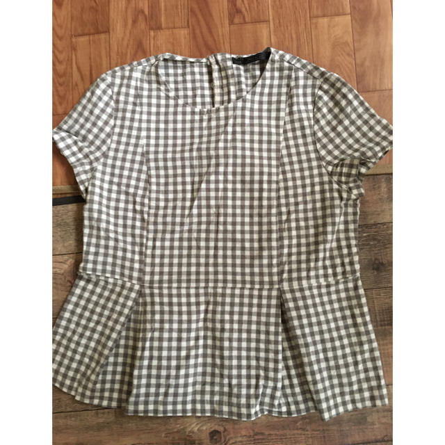 ZARA(ザラ)のZARA 夏服　Sサイズ　ギンガムチェック レディースのトップス(シャツ/ブラウス(半袖/袖なし))の商品写真