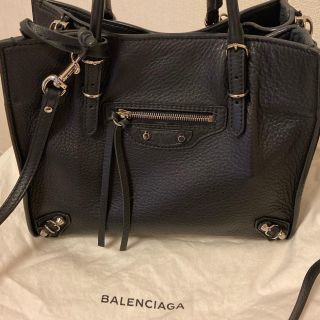 バレンシアガ(Balenciaga)のバレンシアガ ペーパー ミニのブラック(ハンドバッグ)