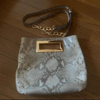 マイケルコース(Michael Kors)のマイケルコース　パイソン柄バッグ(ハンドバッグ)