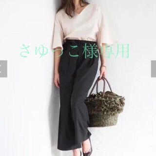 スタイルデリ(STYLE DELI)のEDIST.CLOSET ウエストリボンワイドパンツ(カジュアルパンツ)