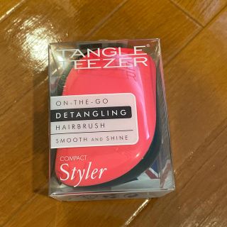 TANGLE TEEZER COMPACT Styler ピンクブラック　新品(ヘアブラシ/クシ)