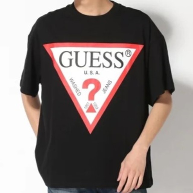 GUESS(ゲス)のGUESS プリントビックT ブラック メンズのトップス(Tシャツ/カットソー(半袖/袖なし))の商品写真