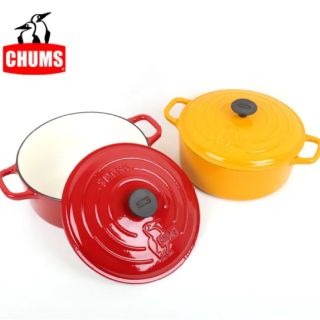 チャムス(CHUMS)の【新品】チャムス CHUMS 鍋 カラーダッチオーブン10インチ(調理器具)