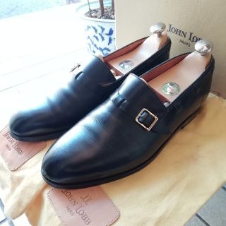 ジョンロブ(JOHN LOBB)の極希少 保存箱袋付 ジョンロブ ディック レザースリッポン 7.5EE (ドレス/ビジネス)