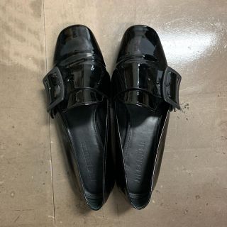 ジルサンダー(Jil Sander)の美品★JILSANDER ブラックエナメルシューズ36とエリンワンピ(ローファー/革靴)