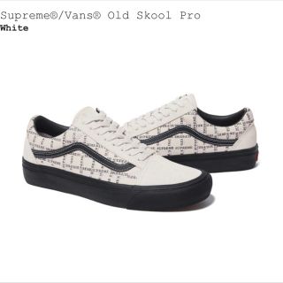 Supreme - supreme vans old school grid white us8の通販 by T's shop ...