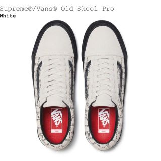 Supreme - supreme vans old school grid white us8の通販 by T's shop ...