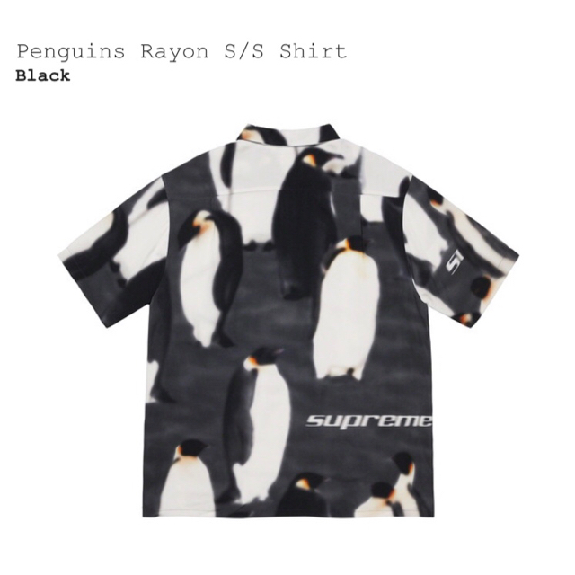 supreme fw penguins rayon shirt ペンギン M