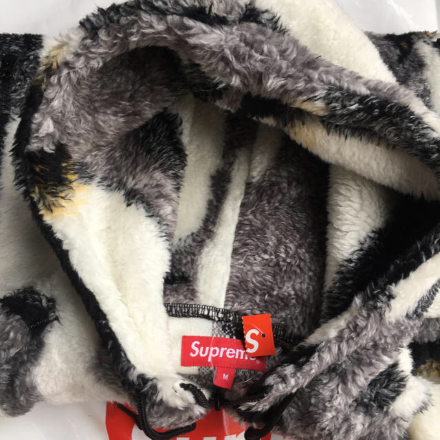 supreme 20fw penguins fleece jacket 黒 M
