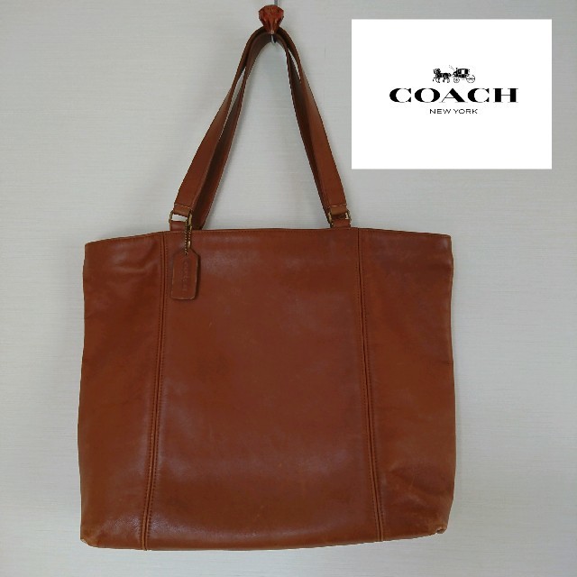 COACH(コーチ)のCOACH レザー トートバッグ A4OK! コーチ キャメル ショルダーバッグ レディースのバッグ(トートバッグ)の商品写真