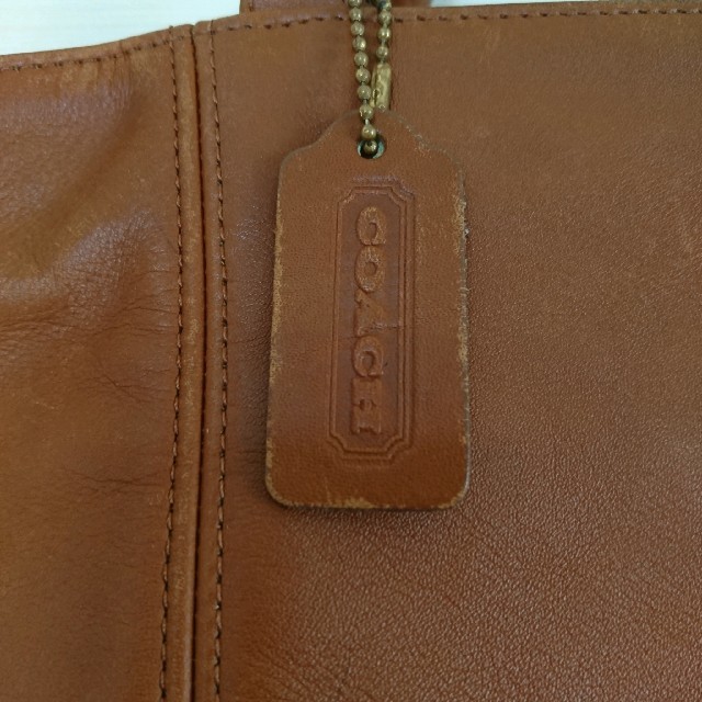 COACH(コーチ)のCOACH レザー トートバッグ A4OK! コーチ キャメル ショルダーバッグ レディースのバッグ(トートバッグ)の商品写真