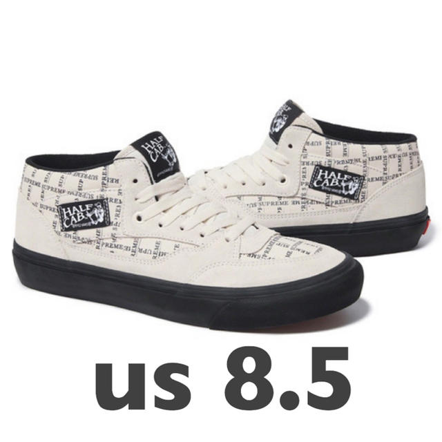 supreme × vans / half cab pro / white