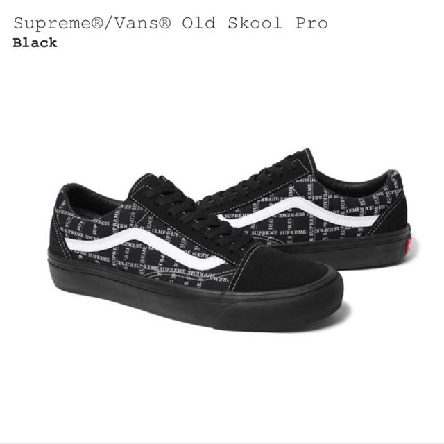 Supreme®/Vans® Old Skool Pro 26.5 Black