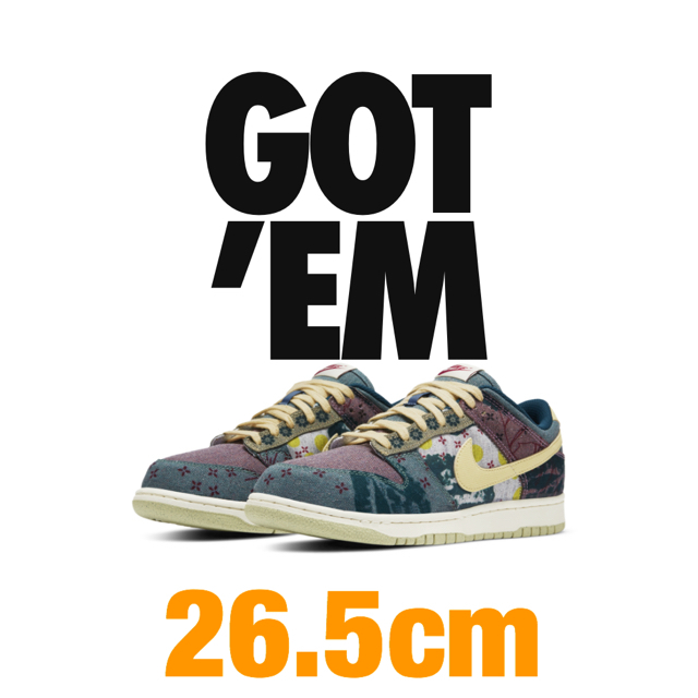 nike dunk low community garden 26.5cm