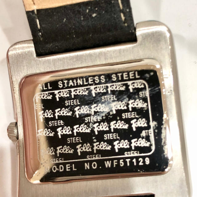 Folli Follie(フォリフォリ)のフォリフォリ時計　レディース腕時計　新品電池　スクエア　34 レディースのファッション小物(腕時計)の商品写真