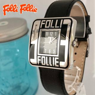 フォリフォリ(Folli Follie)のフォリフォリ時計　レディース腕時計　新品電池　スクエア　34(腕時計)