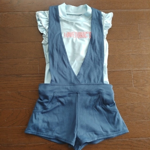 lovetoxic(ラブトキシック)のラブトキシック　サロペット型水着　150センチ キッズ/ベビー/マタニティのキッズ服女の子用(90cm~)(水着)の商品写真