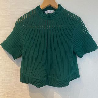 ルシェルブルー(LE CIEL BLEU)の【美品】ルシェルブルー　 サマーニットトップス(カットソー(半袖/袖なし))