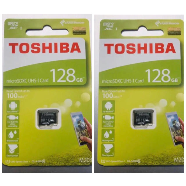 東芝 TOSHIBA microSDXCカード 128GB カード2枚