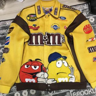 M&Ms レーシングジャケット　2XL エムアンドエムズ　イエローブルゾン