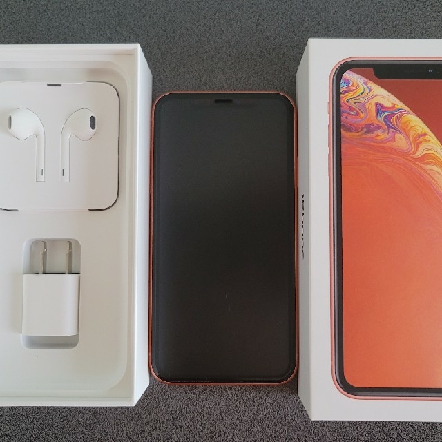 スマートフォン/携帯電話【値下げ】iPhone XR 256GB コーラル SIMフリー