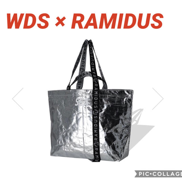 WDS × RAMIDUS TOTE BAG - L / SILVER