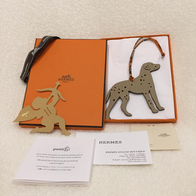 新品 HERMES エルメス プティアッシュ ダルメシアン チャーム-