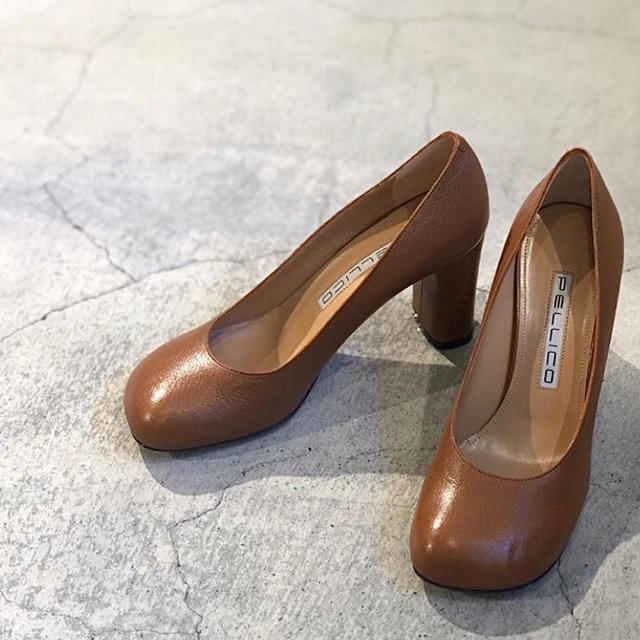 PELLICO - PELLICO ペリーコ スクエア SQUARE HEEL パンプス 37の通販 ...