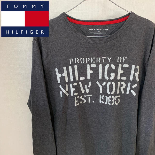 TOMMY HILFIGER(トミーヒルフィガー)の【美品】トミー ヒルフィガー ロンT 長袖Tシャツ サイズL メンズのトップス(Tシャツ/カットソー(七分/長袖))の商品写真