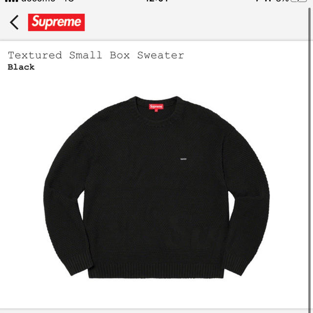 Textured Small Box Sweater - ニット/セーター