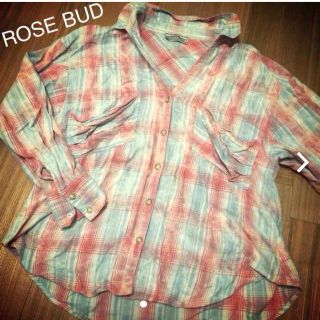 ローズバッド(ROSE BUD)のROSE BUDチェックシャツ♡(シャツ/ブラウス(長袖/七分))